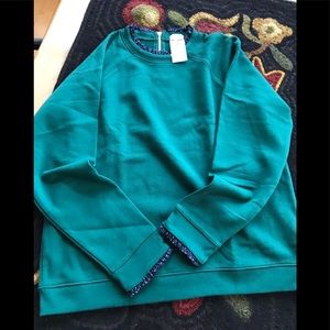 J Crew Factory Ruffled Collar Sweatshirt //SOLD//